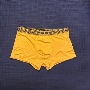 Yellow Trunk Briefs with Gold Key Waistband. Medium. New.